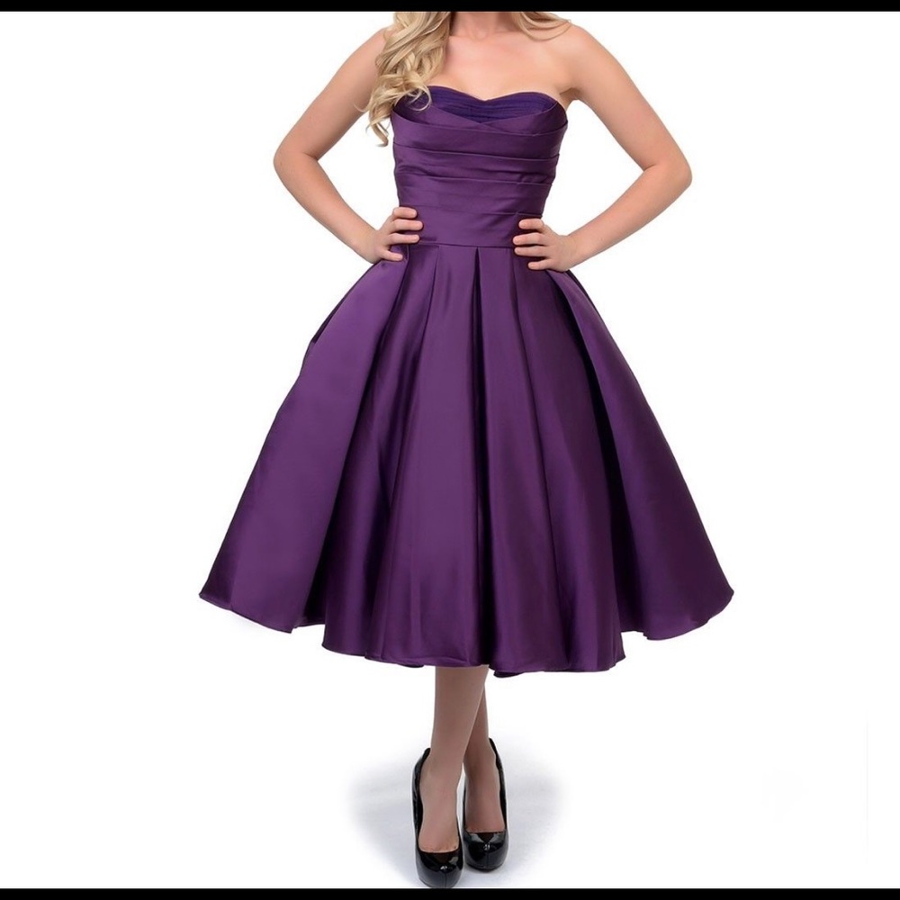 Unique Vintage Silk swing dress